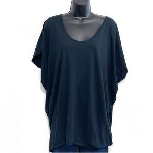 Toggery by Kate D'Arcy Woman Black Short SleeveTunic Shirt Size M